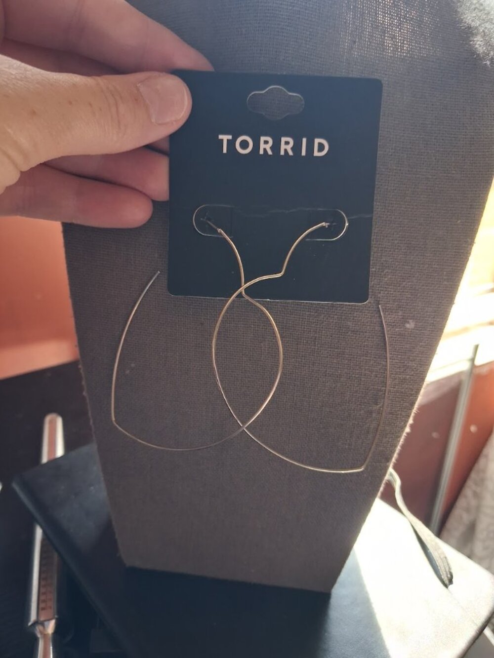Torrid Large Heart hoop earrings